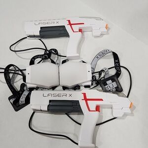 LASER X Laser Gaming Set Indoor Outdoor LAZER TAG GUNS 2 Players‎ Kid Approved